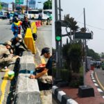 Penataan Kawasan Puncak Dimulai, Forkopimcam dan Berbagai Instansi Gelar Aksi Bersih di Jalur Simpang Ciawi–Gadog Bogor